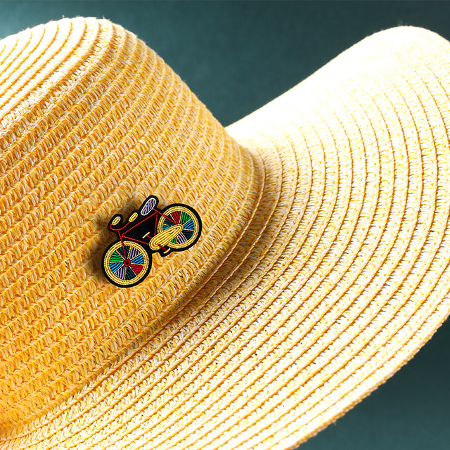 Lingxin made Indian silk hand-embroidered brooch corsage high-end exquisite bicycle pin accessories clothes badge for women