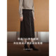 Zhimei Rihe chocolate -colored suede styling double -opening zipper design is thin and thin wild pencil skirt