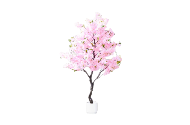Simulated cherry blossom trees landscaping fake flowers on the floor Indoor large home decoration living room ornaments Internet celebrity plants potted plants