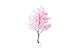Simulated cherry blossom trees landscaping fake flowers on the floor Indoor large home decoration living room ornaments Internet celebrity plants potted plants