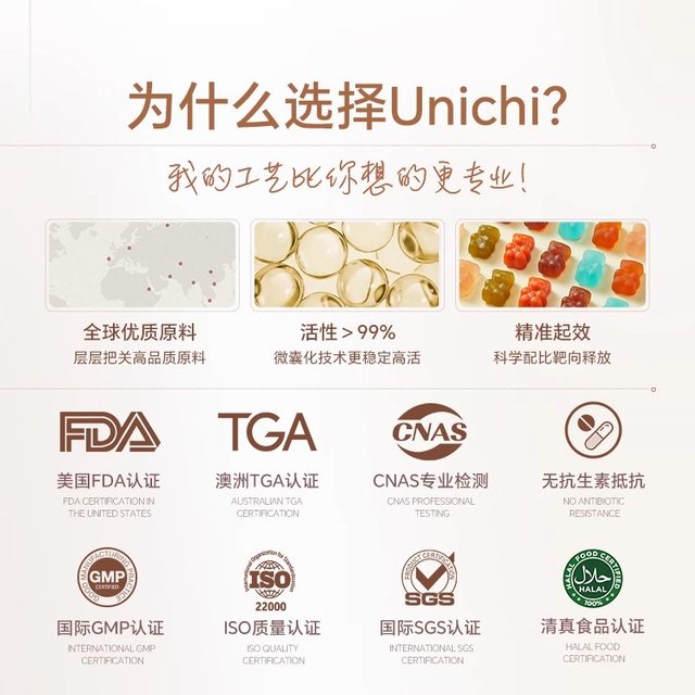 Unichi sea salt hair gummy bears Australian teddilab biotin vitamin hair care official flagship store