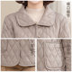 
Middle-aged mothers wear age-reducing western-style cotton-padded clothes 2025 new cotton-padded jackets for middle-aged and elderly women winter light and solid color cotton-padded clothes
