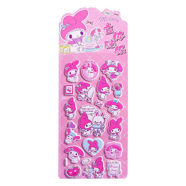 Kulomi Melody three-dimensional foam stickers children cartoon bubble stickers girls kindergarten baby reward stickers