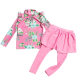 Girls' swimsuit Children's long -sleeved split princess skirt leggings, small middle school children Korean version girl hot spring swimsuit
