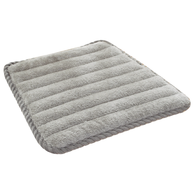 Autumn and winter plush cushion solid color thickened trapezoid dining chair cushion square computer chair cushion butt cushion office chair cushion car cushion