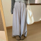 Simple commuting spring suit pants 2025 new Korean style drooping casual wide-leg pants high-waisted slim trousers