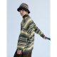 MENTMATE 24AW autumn and winter retro cream color stripes round neck sweater men and women casual sweater tops