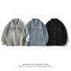 Wukong has a trendy brand retro old washing denim jacket men and women ins street loose couple versatile jacket