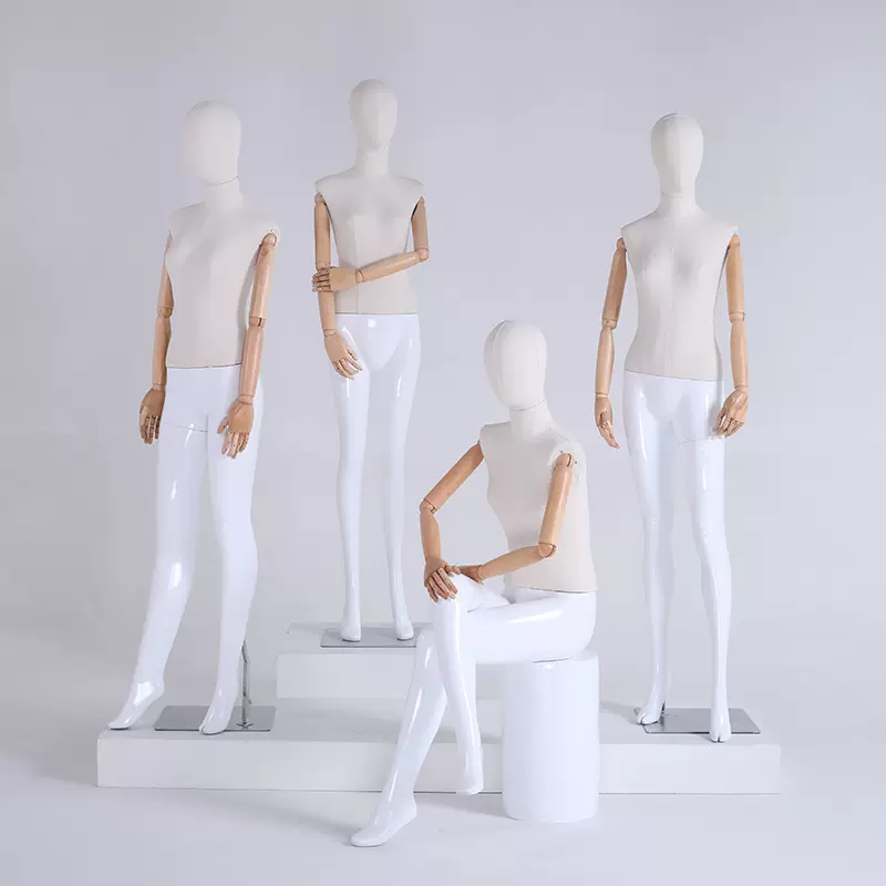 华美服装店模特道具女全身人体橱窗展示女装模特包布活动手模特架 Taobao