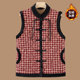 
Mom's buckle vest with velvet warm autumn and winter cotton coat middle-aged and elderly new Chinese style vest horse clip women's waistcoat