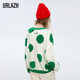 URLAZH Youlan spring new fashion loose and foreign style white casual round neck lazy knitted sweater for women