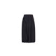 XG Xue Ge Black Commuter Simple Straight Skirt Fashion Spring New Webbing Spliced ​​High Waist Mid-Long Skirt for Women
