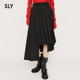 
SLY 2025 summer new product commuter style irregular pleated skirt asymmetrical skirt 030ISZ31-1061