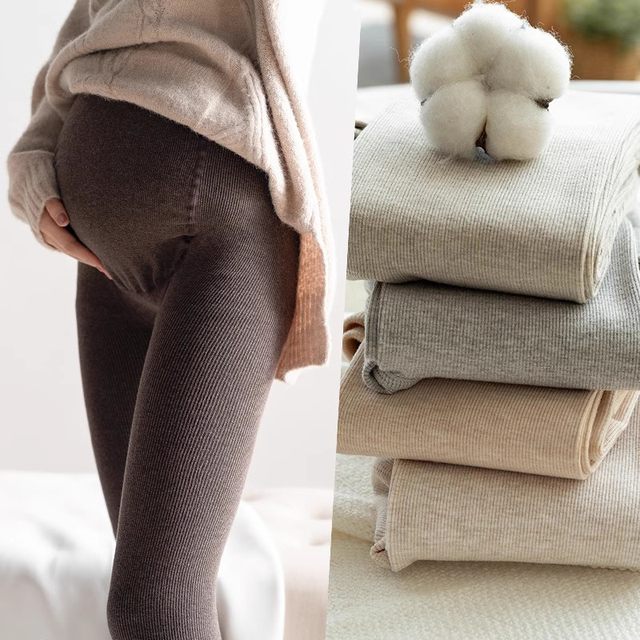 New style of pregnant women's spring and autumn basement socks wear on the outside, autumn leggings, autumn and winter plus velvet thickened pantyhose autumn clothing