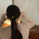 Middle -aged small practical ~ black gold set rings headwear high bombs tie the hair decoration back brain plate head head head head rope South Korea