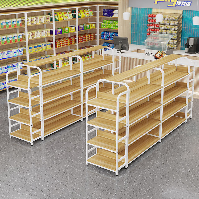 Double-sided island display cabinet, supermarket mother and baby store shelf, shoe rack, convenience store multi-layer snack rack, stationery store display rack