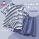 Babudou boys summer pure cotton A-class short-sleeved suit for boys and girls skin-friendly soft and comfortable home clothes thin style
