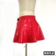 Pure natural latex dresses half -body ultra -short red peach pink multi -color bright light elastic elasticity