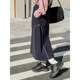 Autumn and winter direct drop/super elastic Roman fabric sports contrast curve casual skirt [super elastic curve] 4108
