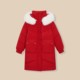 IEF/Aiyi 2024 Winter New Fashion Big Mao Terry Hooding Large size Slim and warm down long jacket