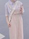Fat mm pear-shaped body pink strap skirt large size loose and slim Japanese style belly-covering and age-reducing mid-length dress