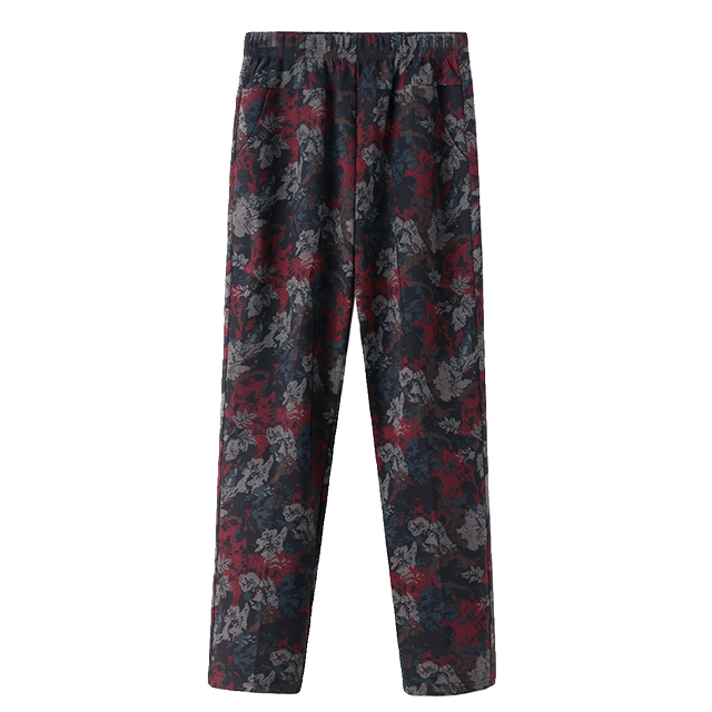 Mom's pants, spring and autumn, middle-aged and elderly women's pants, winter special plus fat plus size, elderly plus velvet granny straight trousers