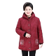 Middle-aged and elderly women's fattened and velvet cotton-padded clothes, grandma's winter clothes, mother's cotton-padded jacket, extra large size old lady's thickened cotton-padded clothes