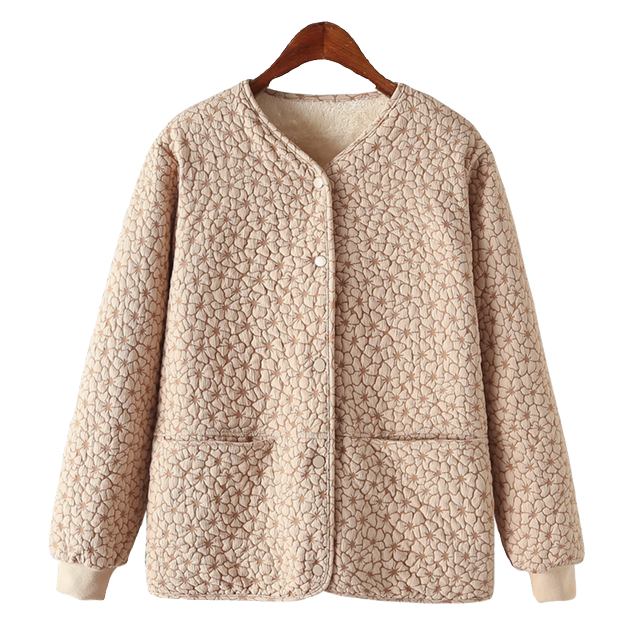 2025 new style plus velvet thickened fat mother autumn and winter clothes for women plus fat plus large size fashionable middle-aged and elderly special body jacket