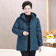 Fat Mom Winter Course and Velvet Thick Cotton Jacket Grandma Add Fat Dead Character Cotton Jackie Middle Elderly Female Old Lady Cotton Cloth

