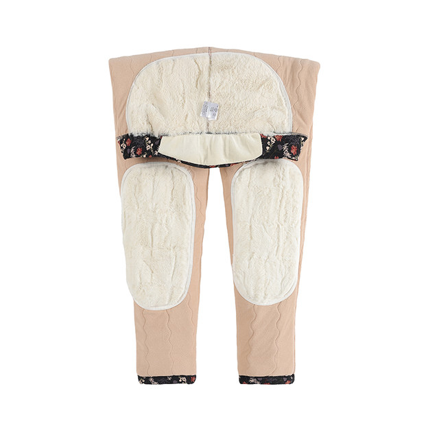 Add fat and large size for women to wear outside mother plus velvet thickened middle-aged and elderly winter grandma high waist warm cotton pants for elderly people