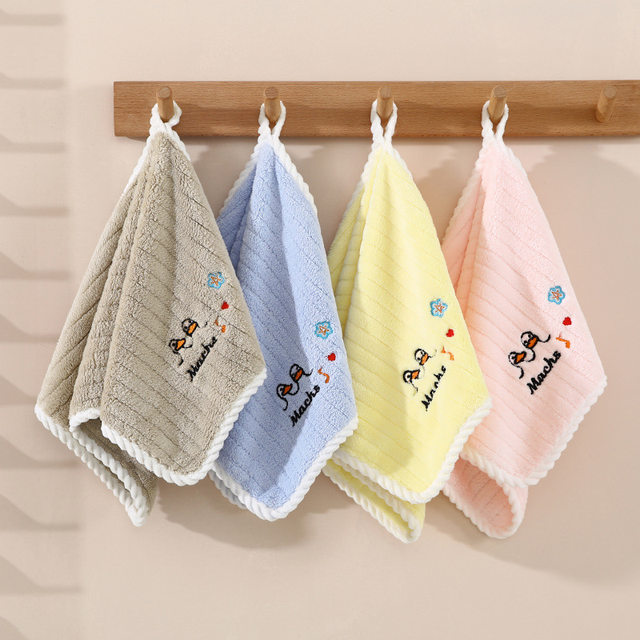 Internet celebrity children's towel baby face towel cute square towel retail maternal and child store handkerchief hand towel