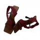 French style beautiful small high heels for women 2025 summer new square toe open toe sandals temperament retro single shoes heightening slippers