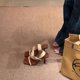 French style beautiful small high heels for women 2025 summer new square toe open toe sandals temperament retro single shoes heightening slippers