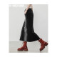 X--MOOM2024 autumn new style piece zipper decoration denim half-body waist skirt