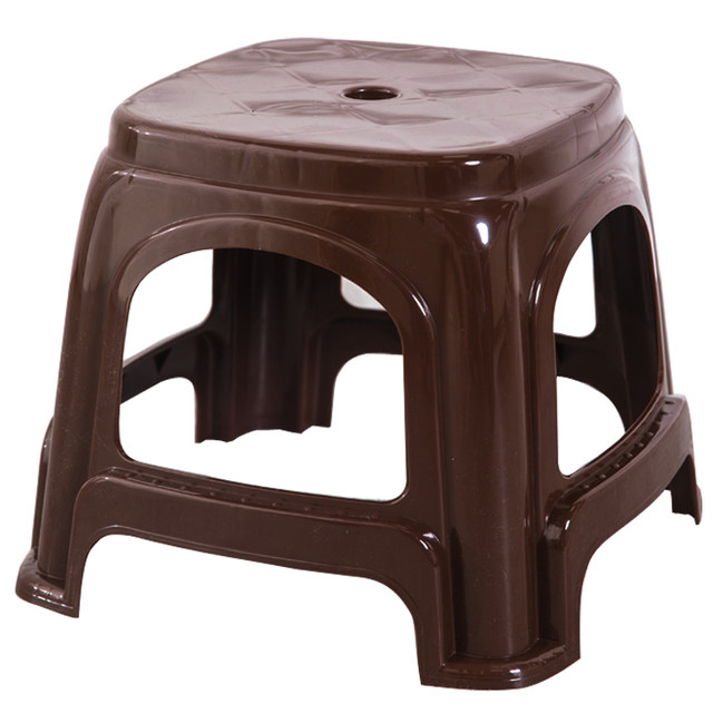 Plastic stool thickened household living room adult dining chair high stool non-slip plastic stool coffee table small stool stackable
