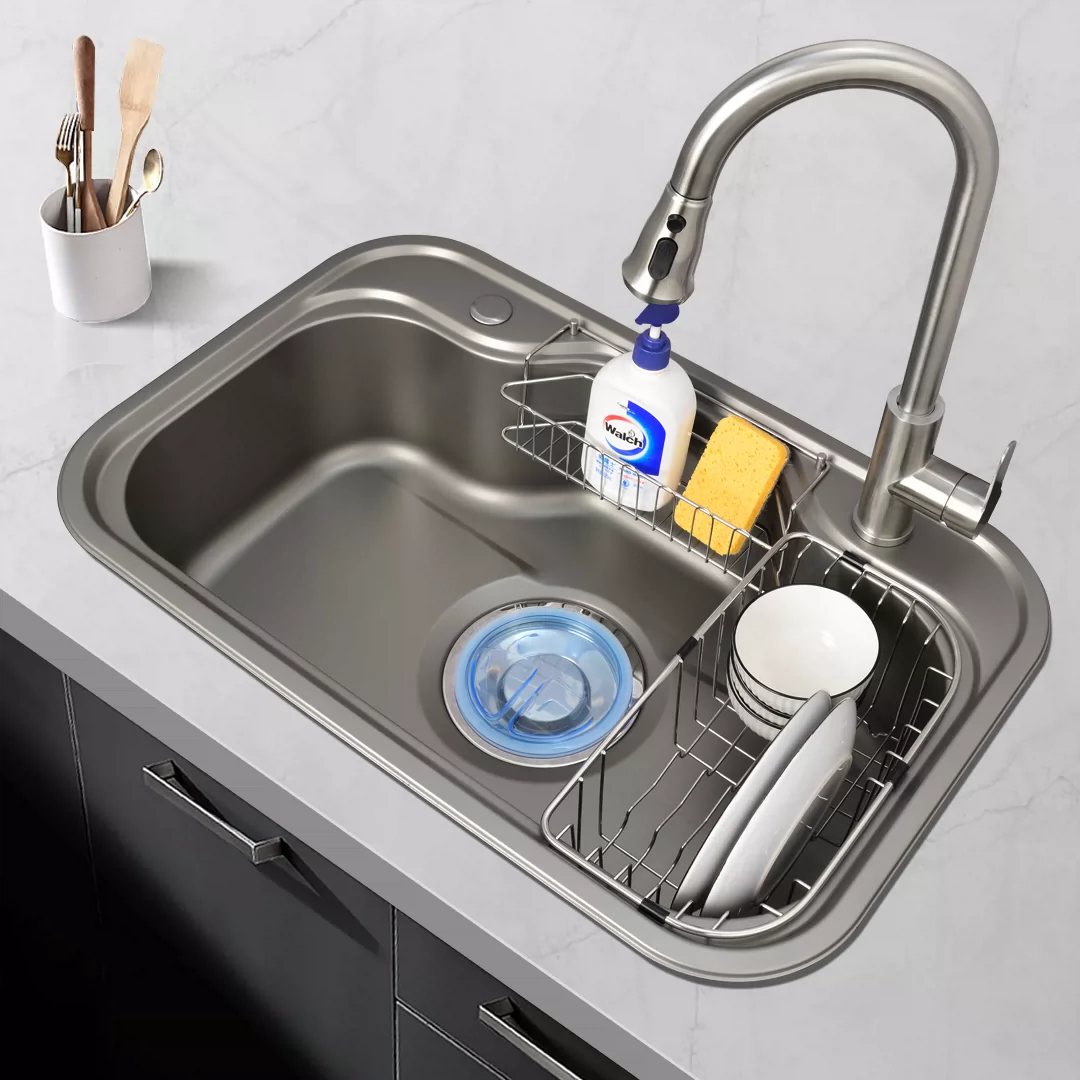 韩式日式3d纳米不锈钢压花水槽大单槽台下盆