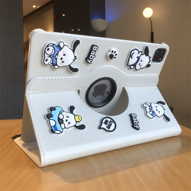Pache Dog three -dimensional doll 360 rotating leather case is suitable for iPad10 generation 10.9 -inch protective cover 10.2 -inch 9.7 Apple Air45 flat shell PRO11 cartoon A2602 anti -drop 789 generation mini
