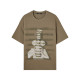 U/TI military green ceramic printed art T-shirt women's clothing simple loose diamond short-sleeved Youti 2025 spring new style