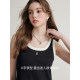 Black vest dress for women contrasting long skirt KBNE spring and autumn new small knitted loose slim skirt