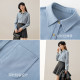 KBNE2025 new long-sleeved French shirt retro women's solid color temperament commuting shirt beautiful top spring and autumn
