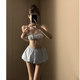 New skirt-style bikini split swimsuit for women, high-end, small breasts, sexy, pure desire, island resort, hot spring student