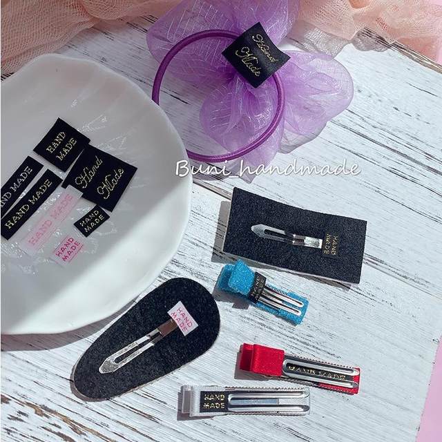 Buny imported from Korea versatile handmade woven label patch trademark handmade DIY jewelry hairpin hairband decoration