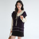 Blue Ruoshui large-size women's clothing layered with twisted knitted vest vest fat mm autumn new college style vest top