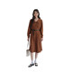 Plus size women's French retro corduroy dress for fat mm autumn waist slimming long skirt