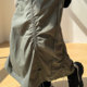 ManMans military green Japanese retro drawstring work skirt for women in spring new street A-line long skirt