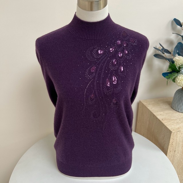 Autumn and winter knitted wool sweater sweater 100% pure wool half turtleneck solid color warm mother's wear middle-aged and elderly bottoming shirt