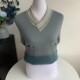 Winter loose large size middle-aged and elderly mother's clothing plus velvet thickened V-neck short sweater old lady grandma top for women