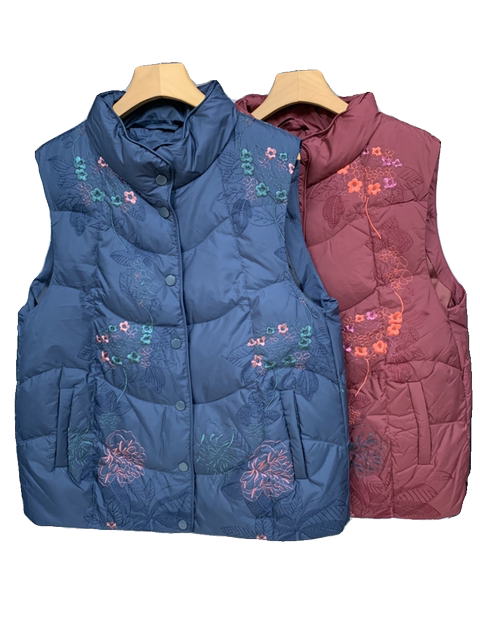 Counter new products, middle-aged and elderly down jackets, winter vests, women's granny jackets, short thickened old lady vests