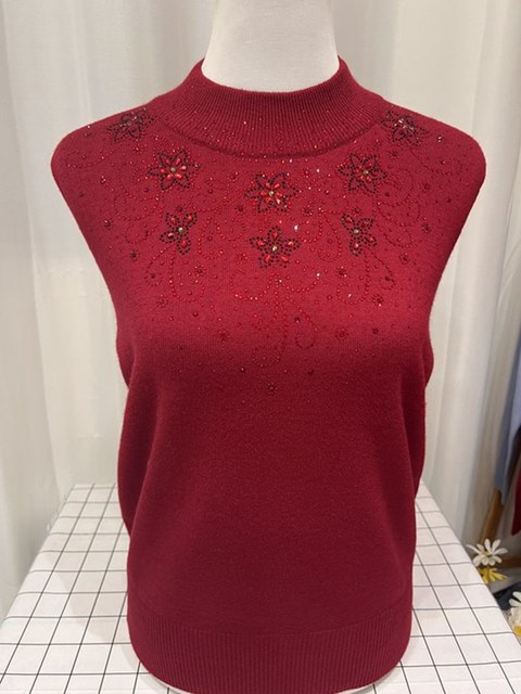 Extra large fat mom autumn and winter sweater knitted loose middle-aged and elderly cardigan half turtleneck women's granny shirt top