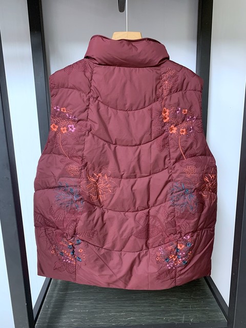 Counter new products, middle-aged and elderly down jackets, winter vests, women's granny jackets, short thickened old lady vests
